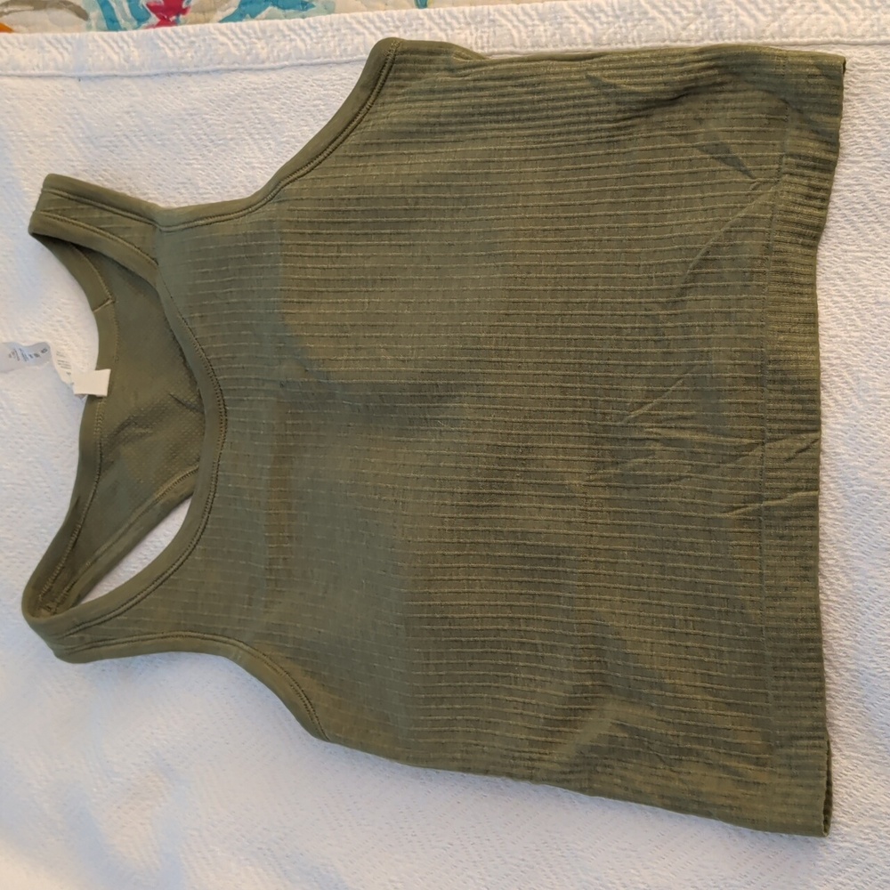 Lululemon Ebb To Street Tank. Bronze Green Color. Size 6